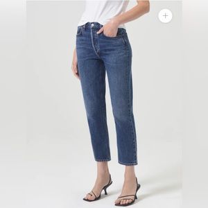 AGOLDE Riley high rise straight crop in Control